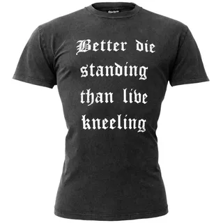Chiccheria Brand T-Shirt Better Die Standing Designed in Los Angeles, grau grau L