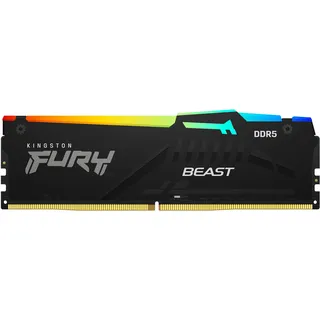 Kingston FURY Beast RGB DDR5 6000MT/s 8GB Modul (1x8GB) CL36 Schwarz KF560C36BBEA-8