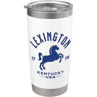 Lexington, KY, USA, Silhouettendesign eines Pferdes Doppelwandiger Edelstahl-Thermobecher