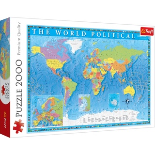 Trefl Puzzle Politische Weltkarte 2000 Teile (2000 Teile)