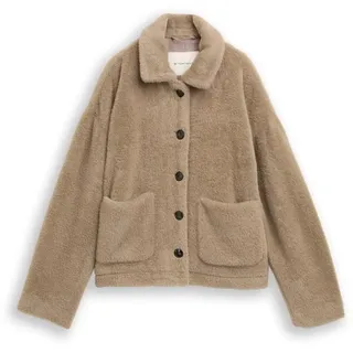 Tom Tailor Bouclèjacke grau 44