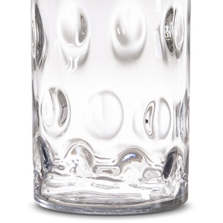 Vase Bubbles 60 cm Glas Transparent Klar