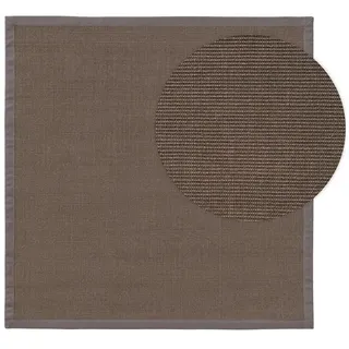benuta Kunstloft Teppich Grau, Textil, Beton Optik, Quadratisch, 150x150 cm Gots, für Fußbodenheizung geeignet, Teppiche - Böden, Teppiche