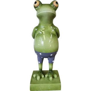 Figurendiscounter Gartenfigur Frosch 30 cm Grün/Bunt