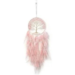 Cover-Discount, Wanddeko, XXL Traumfänger Dream Catcher Baum des Lebens rosa