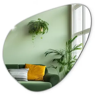 Tulup Loft-Spiegel in Form Einer unregelmäßigen organischen Fleckengestaltung 48x48cm Dekorativer für das Wohnzimmer