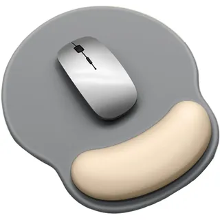 Mauspad mit Gelkissen, Memory Foam Mousepad Ergonomisches Wasserdicht Komfort Mausmatte mit Handgelenkpolster Handauflage, Ergonomisches Mauspad, Mousepad mit Handauflage, Spiele oder Büro