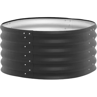 Vitavia Hochbeet Terra Rund 401, BxTxH: 82x82x40 cm, schwarz schwarz
