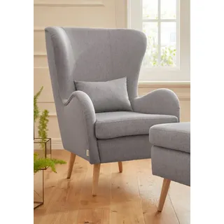 Home affaire Sessel Sallito, Ohrensessel, TV-Sessel, für Wohnzimmer, auch in Samtcord grau
