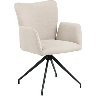 Esszimmerstuhl LAURA - beige - Strukturstoff - mit Drehfunktion Esszimmerstuhl