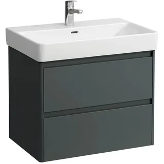 Laufen Waschtischunterschrank BASE 2.0 2 Schubladen 66,9 x 51,5 x 44,6 cm Verkehrsgrau