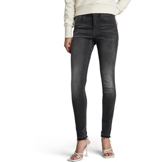 G-STAR RAW Damen 3301 High Skinny Jeans, Schwarz (worn in black moon D05175-D431-G108), 29W / 30L