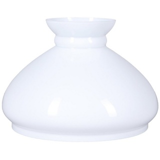 Home4Living Lampenschirm Petroleumglas weiß Ø 234mm Lampenglas Ersatzglas Petroleumlampe, Dekorativ