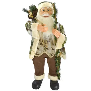 Stephans Möbelbörse 80cm Weihnachtsmann Santa Claus Nikolaus Weihnachten Figur Weihnachts Deko Weihnachtsmänner Saisonal Weihnachtsbaum Dekoration Christbaumschmuck Geschenk XXL (80cm - M1)