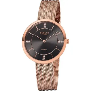 REGENT Damen Uhr F-1157 Analog Armbanduhr rosegold D2URF1157 - Rosegold
