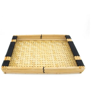 BOURGH Tablett BOURGH Tablett MARRAKESCH aus Rattan 35 x 15 cm, Bambus, (1-tlg), aus naturbelassenm Bambus, handgefertigt braun