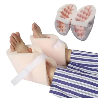 REHOOF Anti-Dekubitus Fersenschutz, 1 Paar Fersen Anti-Dekubitus Ulcus Protektoren Kissen Mit Klettverschluss, Bett Patientenpflege Fersenpolster für Effektive Druckentlastung