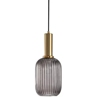 Moderne stil Ohne Stromanschluss Hängelampen mit batterie,Batteriebetriebene Glas Pendelleuchte mit Fernbedienung,Kabellos Hängelampe RGB Farben dimmbar,wiederaufladbare Beleuchtungsvorrichtung.(Gray,
