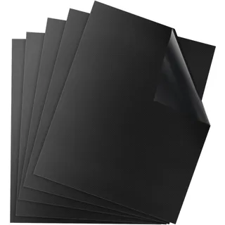 DIKER Grillmatte für Gasgrill, BBQ Grillmatte, Antihaft 5er Set, 40x60cm | Backmatte, Backpapier Wiederverwendbar, Dauerbackfolie für Holzkohle, Gas, Weber-Grills und Backofen,PFOA-Frei, Grillzubehör