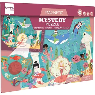 Scratch Magnetisches Entdeckerpuzzle Meerjungfrauen