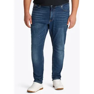 Slim-fit-Jeans TOMMY JEANS PLUS "SCANTON PLUS", Herren, Gr. 42, Länge 32, blau (denim schwarz), Denim/Jeans, Obermaterial: 98% Baumwolle, 2% Elasthan, casual, slim fit, Jeans, Große Größen
