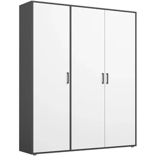 Rauch Drehtürenschrank Voyager 140 x 194 x 0 cm Alpinweiß/Grau