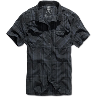 Brandit Roadstar Kurzarmhemd, schwarz-blau, Größe 3XL