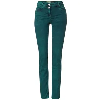 Cecil Gerade Jeans 5-Pocket-Style grün