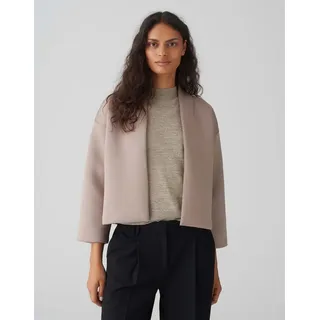 Opus Damen Sweatjacke | Kurze Sweatjacke GERTONI Regular aus Suba-Ware warm Taupe, 36 - 36
