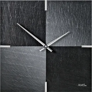 AMS Wanduhr 30,0 cm W9520 schwarz