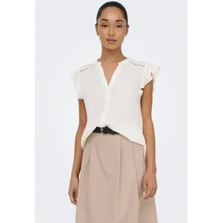 Only ONLROSELLA LIFE CAPSLEEVE SHIRT Weiß L
