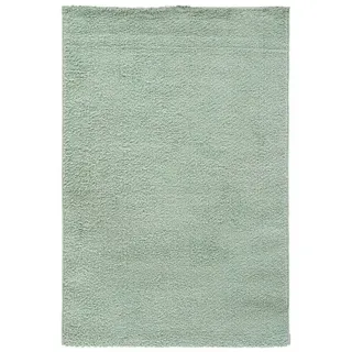 Atmosphera Créateur d'intérieur Teppich Teppich aus Jute und Polyester, einheitlich, 100 x 150 cm, Höhe: 1500 mm grün 3 cm x 100 cm x 1500 mm