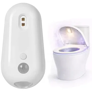 MEIION UV-C WC-Desinfektionslicht mit Nachtlicht & Bewegungssensor – Automatische Toiletten-Sterilisation, antibakteriell, energiesparend, hygienisch, für Badezimmer & Gäste-WC 2 Stück