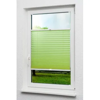 LYSEL® Plissee Crush Tageslicht, blickdicht, HxB 130x100cm grün 100 cm x 130 cm