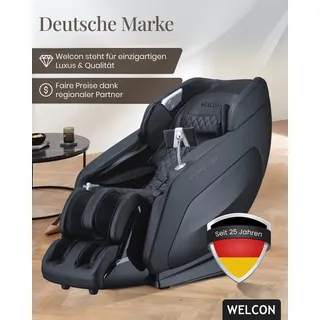 WELCON Massagesessel WELCON ROYALRELAXX 4D Massagesessel mit Zero Gravity & Wärme, 24 Programme schwarz