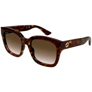 GUCCI Womens GG1338S Sunglasses, Havana-Havana-Brown, 54 - 54 (M)