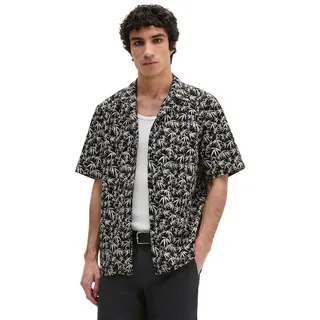 Marc O'Polo Kurzarmhemd mit sommerlichem Blattmotiv Beige XL
