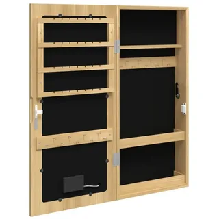 vidaXL Spiegel-Schmuckschrank mit LED-Beleuchtung Wandmontage