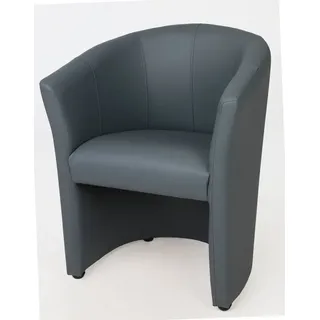 kamil Cocktailsessel Sessel Clubsessel Loungesessel Club Möbel Bürosessel grau Neu