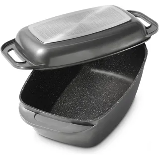 STONELINE XXL Bräter 43 x 26 cm anthrazit