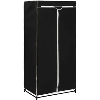 vidaXL Kleiderschrank 75 x 160 x 50 cm Schwarz