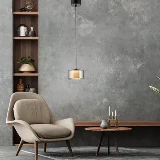 Paul Neuhaus Rika 1-flg. Ø 15 cm rund schwarz Glas