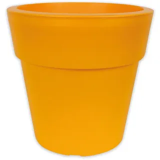 Centi Pflanzkübel LINEA, d= 20 cm, H= 18,5 cm, Gelb-Orange, Polypropylen