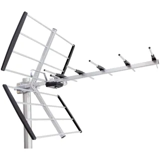 Maximum 20643 - Outdoor - Schwarz - Silber - 470 - 790 MHz - 18 dBi - UHF - F (24 dB, DVB-T / -T2), SAT Spiegel + SAT Antennen, Schwarz, Silber