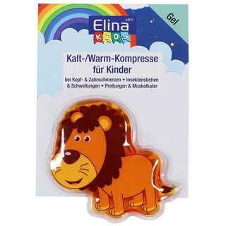 Jean Products Kalt-Warm-Kompresse Kinder Kompresse Gel Pad Kids warm kalt - Motiv: Löwe, Kältetherapie, Wärmetherapie braun
