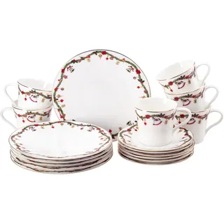 Hutschenreuther Nora Christmas Frühstücksset 18-tlg. mehrfarbig