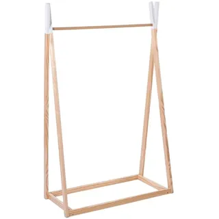 Atmosphera Kleiderschrank 78 x 126 x 38 cm Kiefer massiv braun