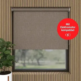 Verdunkelungsrollo Struktur  (B x H: 200 x 190 cm, Beige)