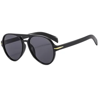 CIKJUK Pilotenbrille Damen Herren Retro Sonnenbrille Groß Getönte Gläser Vintage 70er Jahre Piloten Große Brille mit UV400 Schutz Sunglasses