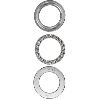 Axialkugellager 51109, 5 Stück, Stahl, Axiale Belastung, Ultraleichte Ausführung, Industriezubehör